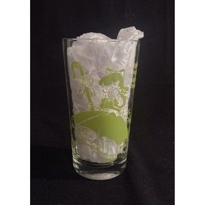 Vintage Nursery Rhyme 5 Inch Drinking Glass Tumbler Little Bo Peep Mother Goose